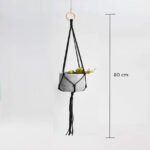 Macrame planthanger zwart