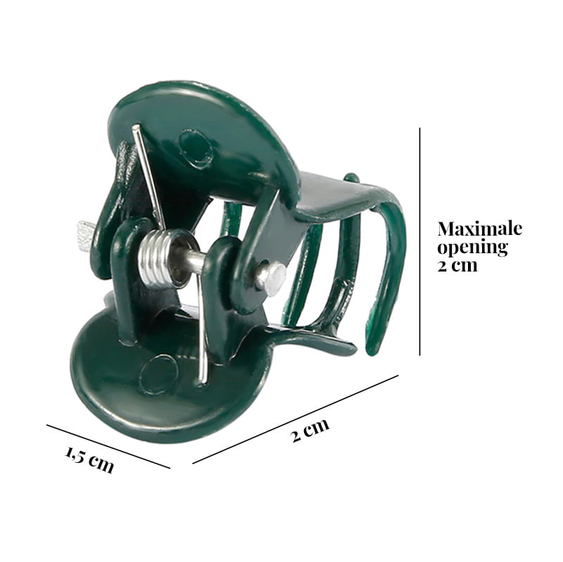 Novatool 20 stuks plantenstokken, 150 cm, groen, 11 mm, diameter metalen buis, kunststof ommanteld, klimstaven voor planten, klimhulp, komkommers
