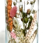Vaasje terracotta droogbloemen