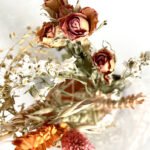 Vaasje terracotta droogbloemen