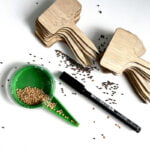 Plant label bamboe pen zaaddispenser